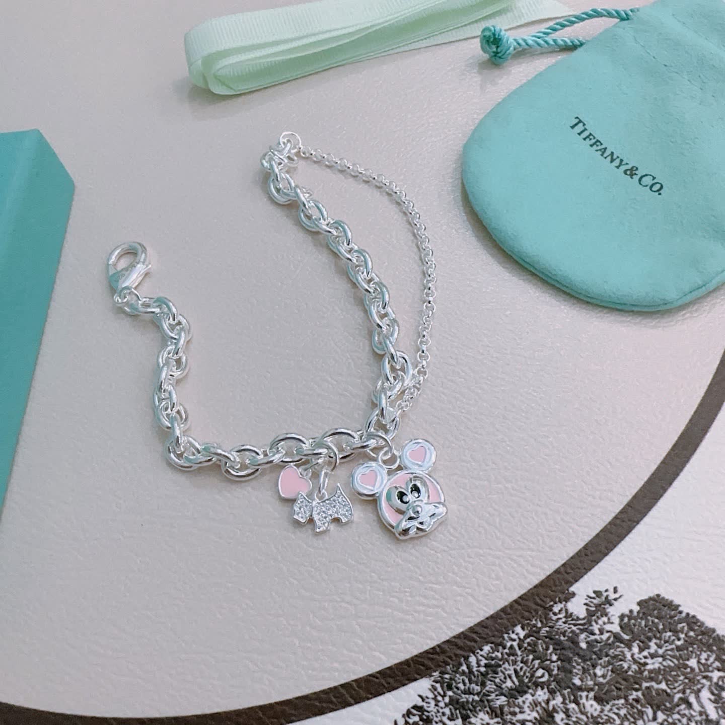 Tiffany & Co. Mickey Mouse Charm Bracelet